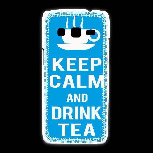 Coque Samsung Galaxy Express2 Keep Calm Drink Tea Cyan