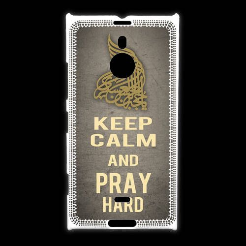 Coque Nokia Lumia 1520 Keep Calm And Pray Muslim Gris