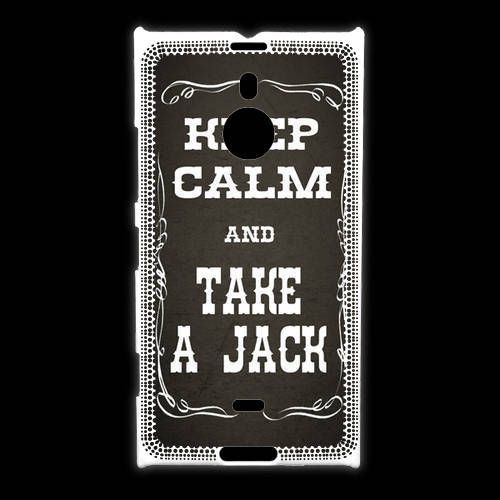 Coque Nokia Lumia 1520 Keep Calm And Take Jack Gris
