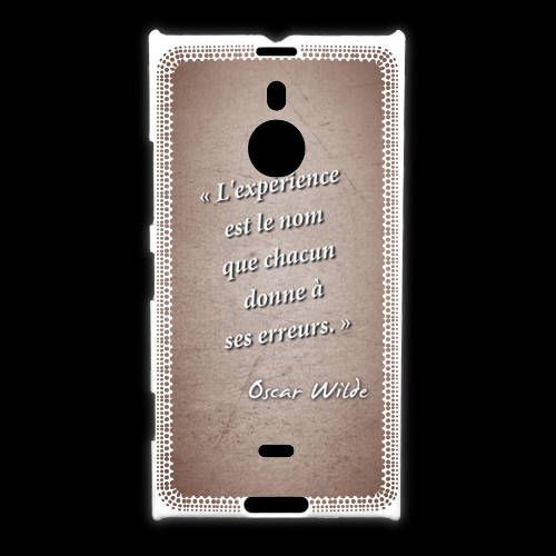 Coque Nokia Lumia 1520 Expérience Rouge Citation Oscar Wilde