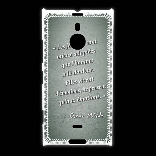 Coque Nokia Lumia 1520 Femmes Émotions Vert Citation Oscar Wilde