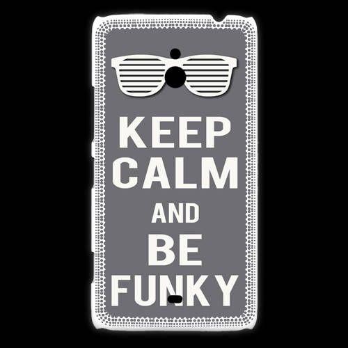 Coque Nokia Lumia 1320 Keep Calm Funky Gris