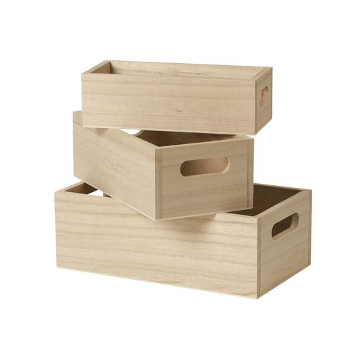 Caisse En Bois 3 Pièces