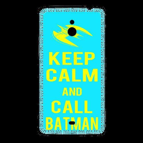 Coque Nokia Lumia 1320 Keep Calm Batman Cyan