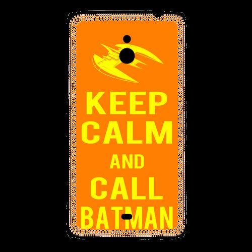 Coque Nokia Lumia 1320 Keep Calm Call Batman Orange