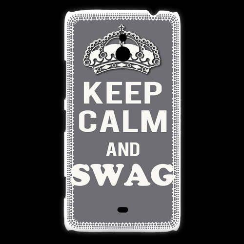 Coque Nokia Lumia 1320 Keep Calm Swag Gris