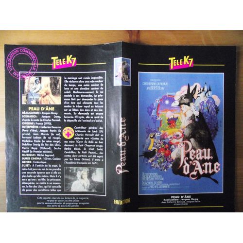 Tele K7 Jaquette Du Film Peau D'âne.Réalisation:Jacques Demy Avec Catherine Deneuve,Jacques Perrin Et Jean Marais
