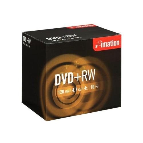 Imation - 10 x DVD+RW - 4.7 Go 4x - boîtier pour DVD vidéo