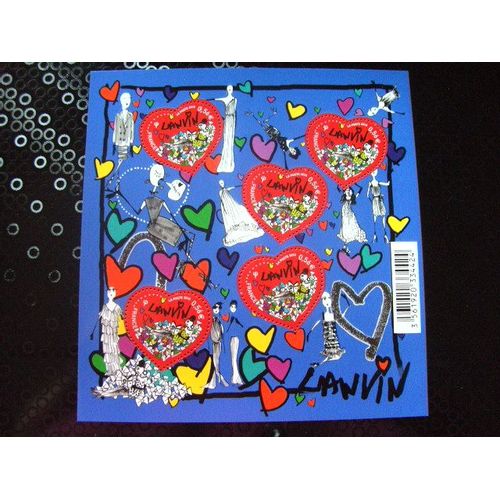 Bloc De 5 Timbres Coeur De Lanvin 2010