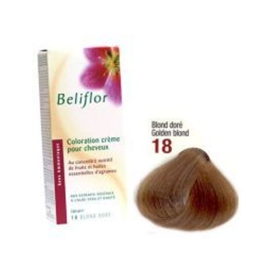 Beliflor Coloration Blond Doré Clair N°18 - 120 Ml 