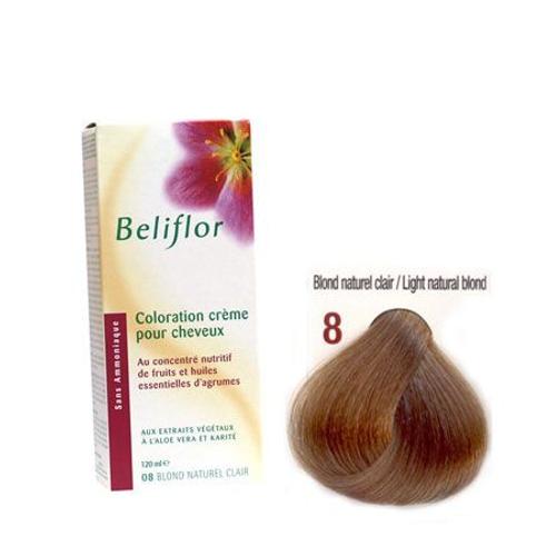 Beliflor Coloration Blond Naturel Clair N°8 - 120 Ml 