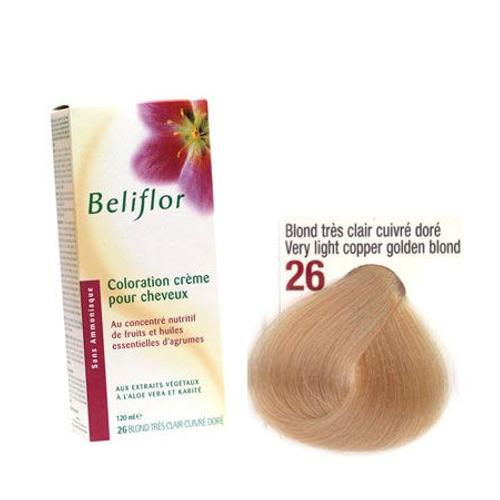 Beliflor Coloration Blond Très Clair N°26 - 120 Ml 