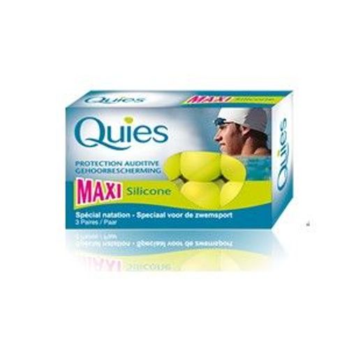 Quies Protection Auditive Natation Adulte - Boîte De 3 Paires 