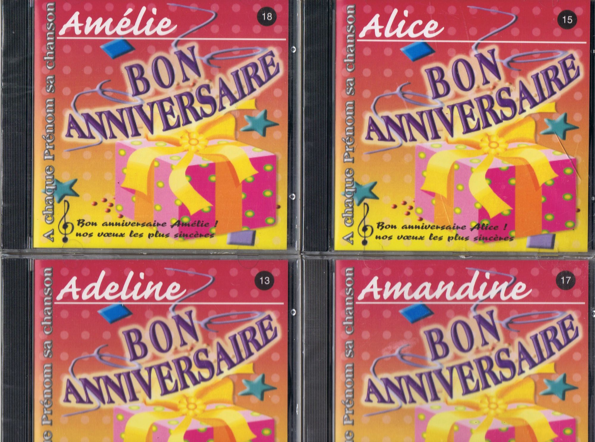 Cd Prenom Bon Anniversaire Adeline Alice Amandine Ou Amelie Rakuten