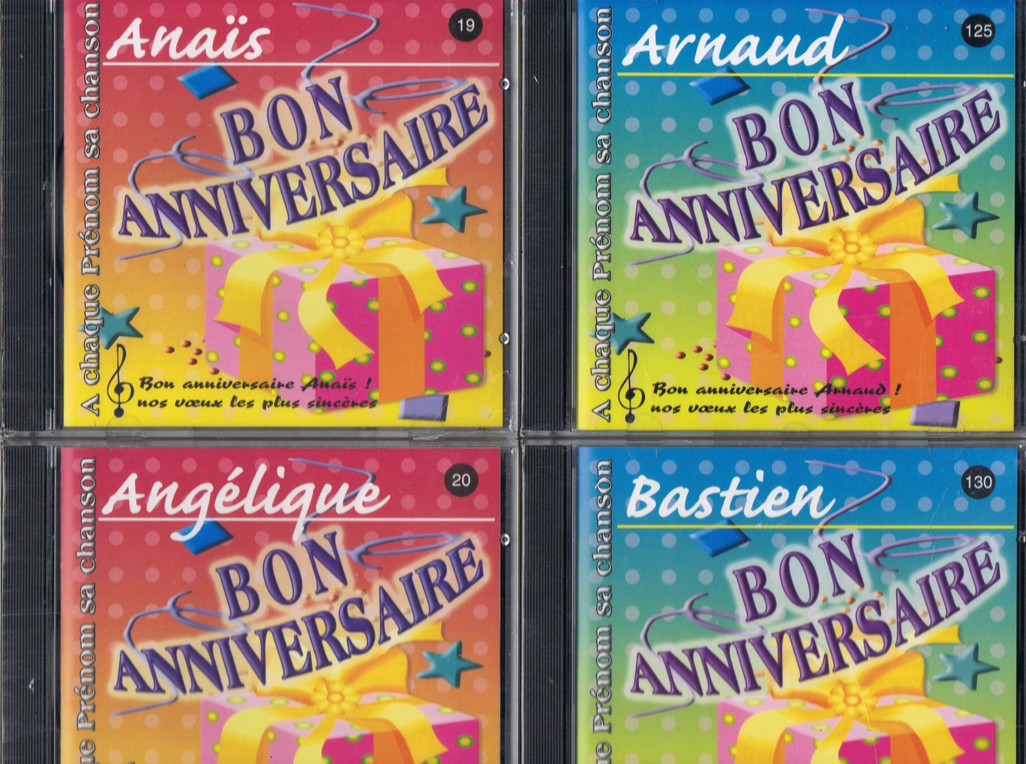 Cd Prenom Bon Anniversaire Angelique Anais Arnaud Ou Bastien Rakuten