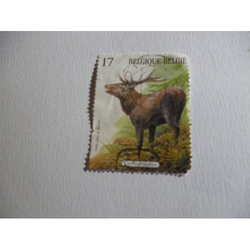 Timbre "Belgique :Cerf (Cervus Claphus)".