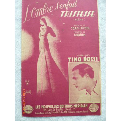 L'ombre S'enfuit  Tristesse