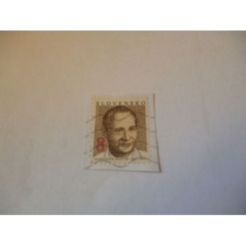 Timbre "Slovénie :Alexander Dubcek;1921-1992".