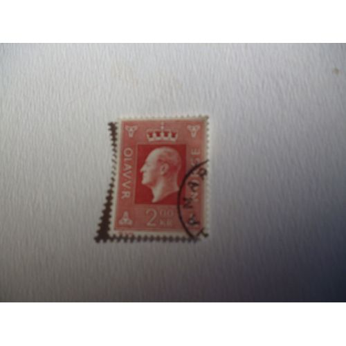 Timbre "Norvège:Le Roi Olav V ".