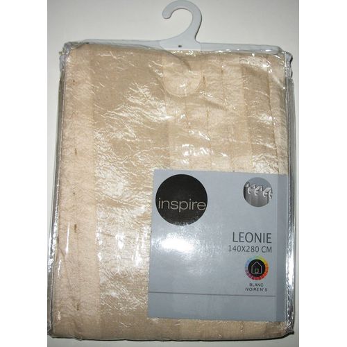 Voilage Couleur Beige Doré À Oeillets 140 Cm X 280cm
