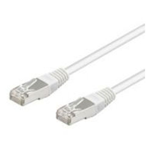 goobay - Câble réseau - RJ-45 (M) pour RJ-45 (M) - 50 m - paire torsadée écrantée (F/UTP) - CAT 5e - moulé - blanc