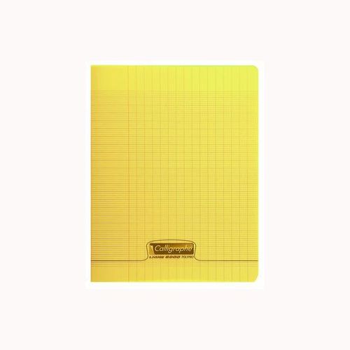 Clairefontaine - Cahier Piqué 24x32cm - Polypro - 96p - Séyès - 90g - Jaune