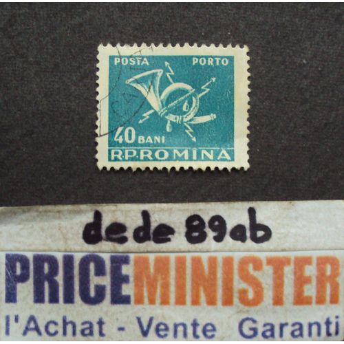 Roumanie..  40bani R.P.Romina . Cor Postal & Éclairs . Oblitéré.