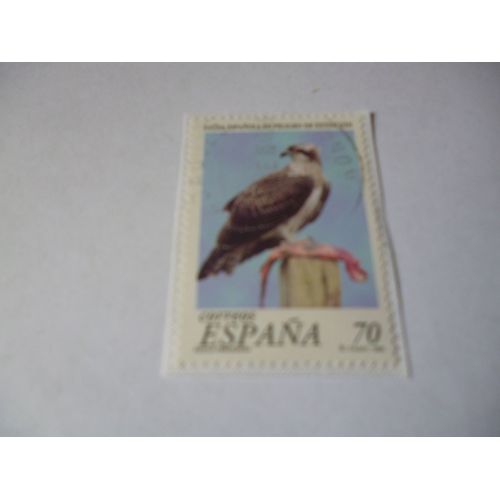 Timbre " Espagne :Buse ,Faune En Cours D'extinction".