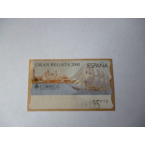 Timbre " Espagne :Grande Régate 2000".