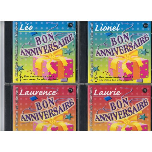Cd Prenom Bon Anniversaire Laurie Laurence Leo Ou Lionel Rakuten
