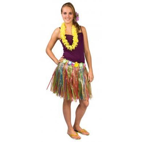 Jupe Hawaïenne Multicolore Adulte,
