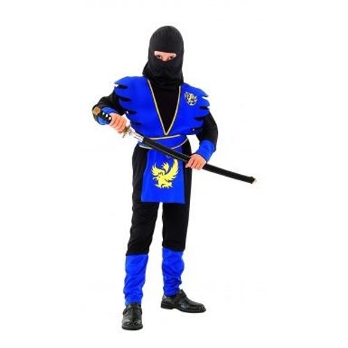 Déguisement Ninja Bleu Garçon, Taille 10 - 12 Ans (L)