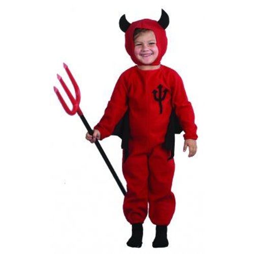 Déguisement Diable Garçon Halloween, Taille 3 À 4 Ans