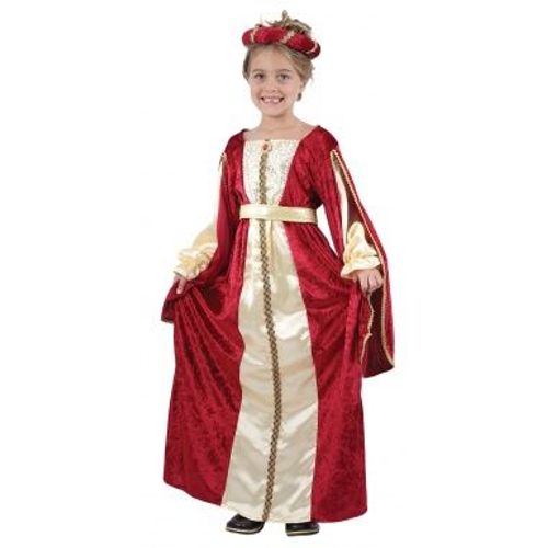 Déguisement Médiévale Reine Fille, Taille 10 - 12 Ans (L)