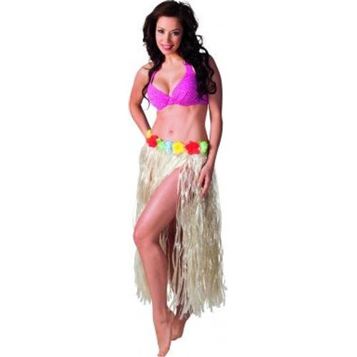 Jupe Hawaïenne Longue Naturelle Adulte, Couleur Naturelle