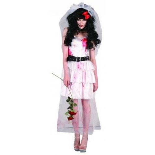 Déguisement Mariée Zombie Femme Halloween, Taille Medium