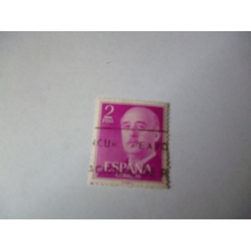 Timbre "Espagne :Général Franco".