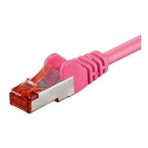 Câble réseau, Ethernet/Lan catégorie 6 SSTP, magenta, 0.5m cd93433
