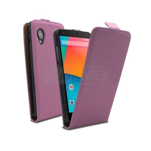 Caseink - Coque Housse Etui Luxe Pour Google Nexus 5 Par Lg À Clapet Cuir Eco Rose