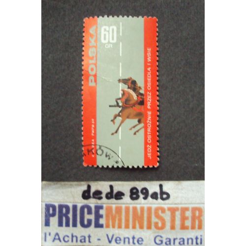 Pologne..  60gr Polska . La Sécurité Routière . Oblitéré.