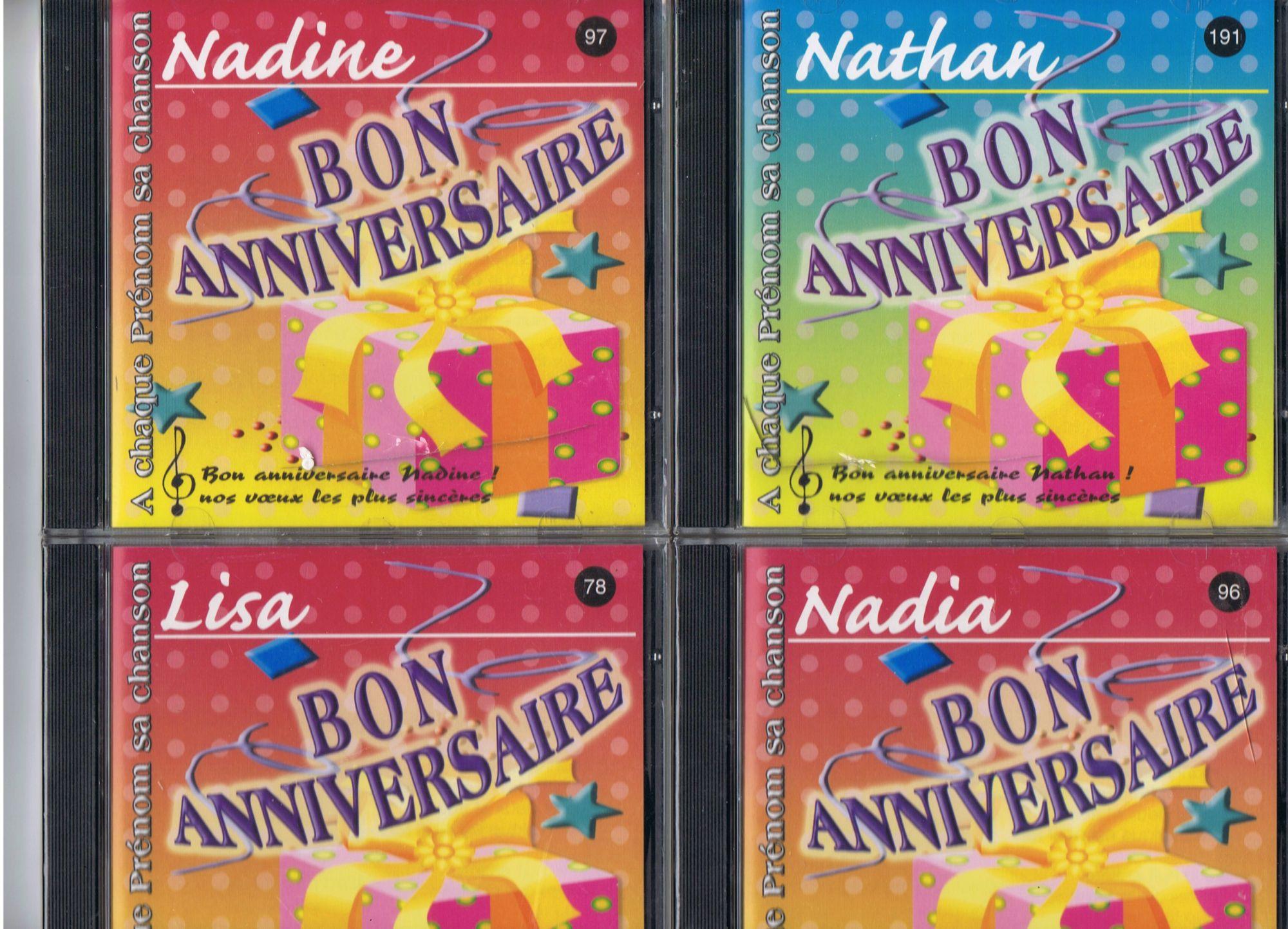 Cd Prenom Bon Anniversaire Lisa Nadia Nadine Ou Nathan Rakuten