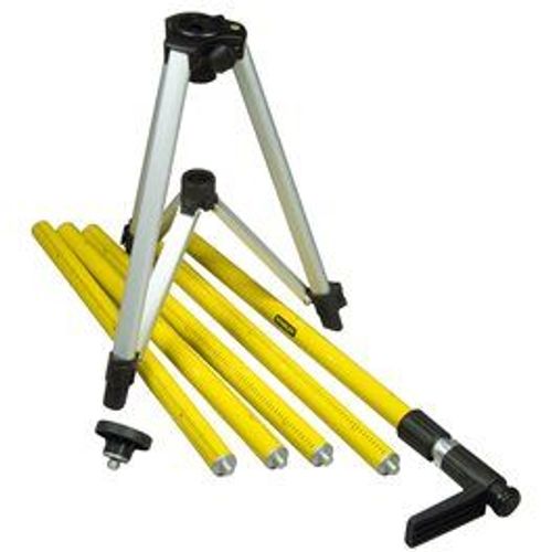 Canne télescopique tripole 3.60 m embase trepied Stanley