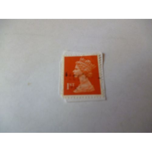 Timbre"Royaume Uni :Queen Elisabeth".Valeur 1 St.
