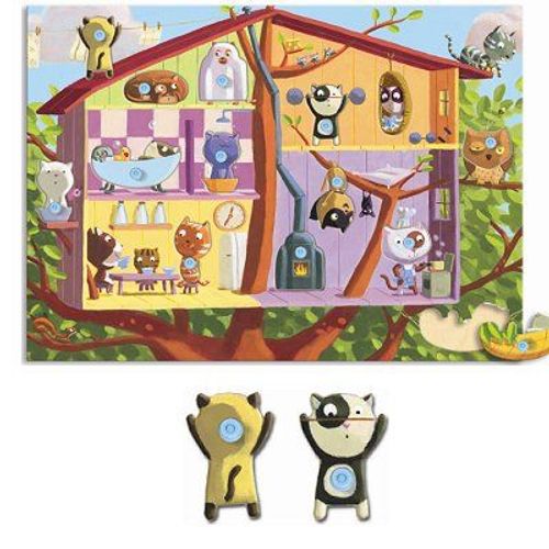 Puzzle Interchangeable - Chats Perchés