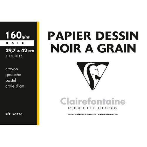 Clairefontaine  Poch. Etival Color A3 8f 160g Noir