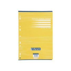 Clairefontaine Feuille Mobile Jaune A4 Seyes 80g Sachet De 50