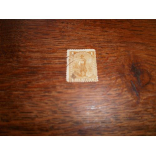 Timbre De L'uruguay Oblitéré Avec Charnière.