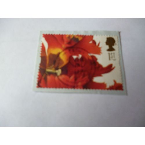 Timbre "Royaume Uni :Tulipe Perroquet".