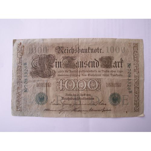 Billet 1000 Marks 1910