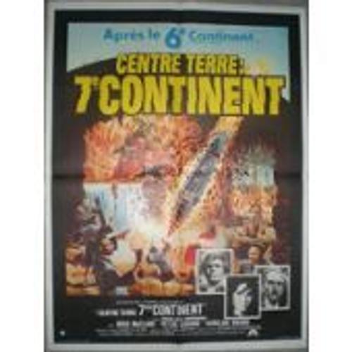 Centre Terre : 7eme Continent - Kevin Connor - Peter Cushing - Doug Mc Clure - Affiche De Cinéma Pliée 120x160 Cm